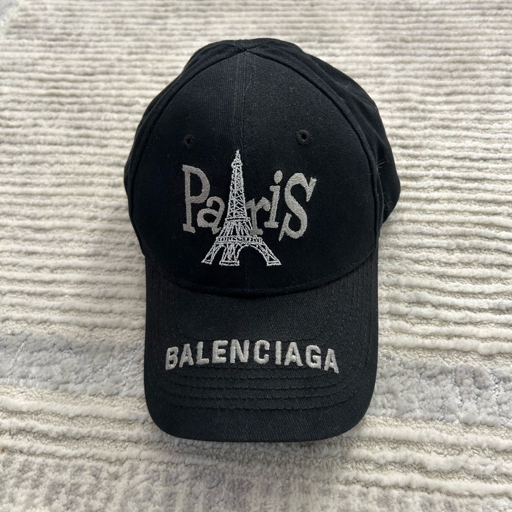Balenciaga Black Paris Cap